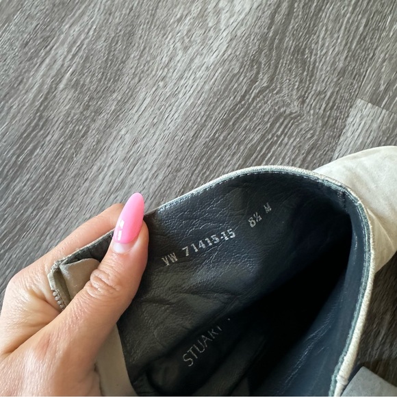 Stuart Weitzman Tan Suede Booties - Picture 6 of 7
